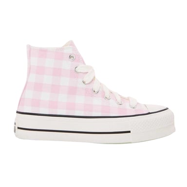 Converse Womens/Ladies Chuck Classic Gingham Check High Top Trainers (Pink)