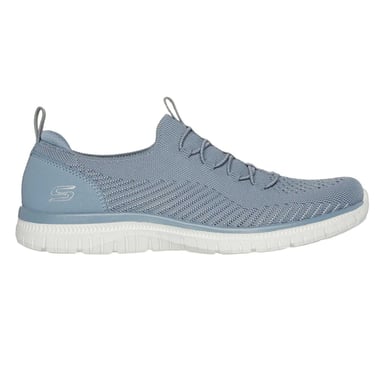 Skechers Womens/Ladies Virtue Knitted Slip-on Trainers (Blue)
