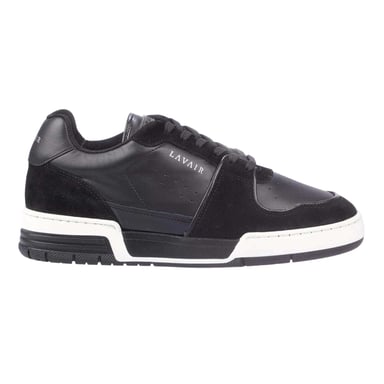 Lavair Mens Vadum Nappa Leather Trainers (White/Black)