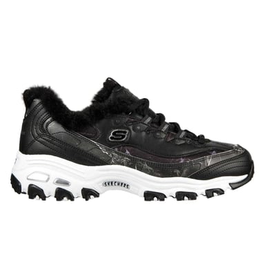 Skechers Childrens/Kids DLites 10 Chunky Flat Trainers (Black)