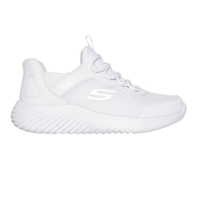 Skechers Childrens/Kids Bounder Brisk Burst Mesh Slip-In Trainers (White)