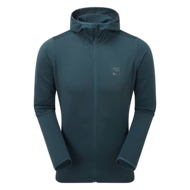 Herr Soft Fleece Tröja med Full Dragkedja och Tumöglor för Vandring