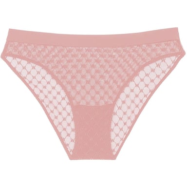 Wolford Womens/Ladies Monogram Lace Bikini Bottoms (Pink)