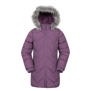 Mountain Warehouse Childrens/Kids Galaxy Water Resistant Padded Jacket (Dark Purple)