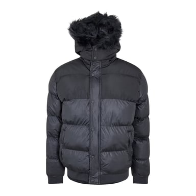 Criminal Damage Parka met afneembare capuchon voor heren (Zwart)