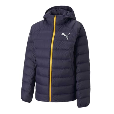 Puma Childrens/Kids Logo Hooded Jacket (Navy)