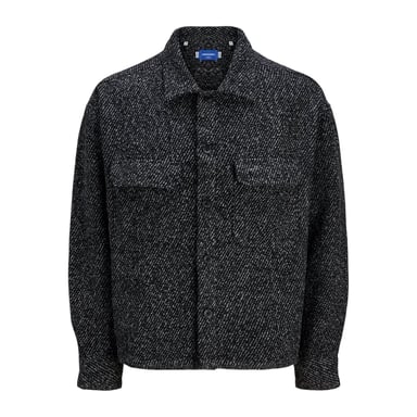 Jack And Jones Mens Relaxed Fit Winter Overshirt (Black)