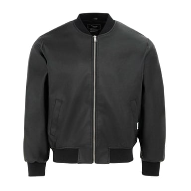 Firetrap Mens PU Bomber Jacket (Black)