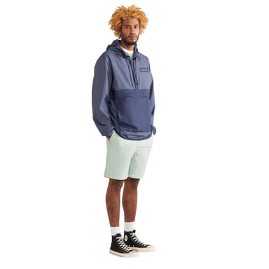 Farah Mens Colour Block Relaxed Fit Anorak (Metal Grey)