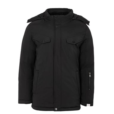Lee Cooper Mens Hooded Puffer Jacket (Black)