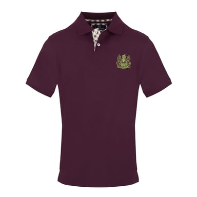 Aquascutum Mens Logo Cotton Polo Shirt (Red)