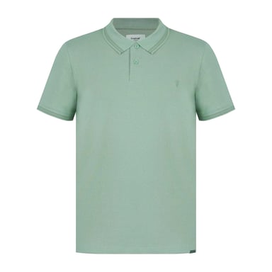 Firetrap Mens Lazer Logo Cotton Polo Shirt (Light Green)