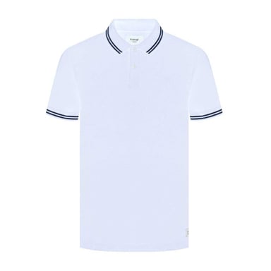 Firetrap Mens Lazer Logo Cotton Polo Shirt (White)