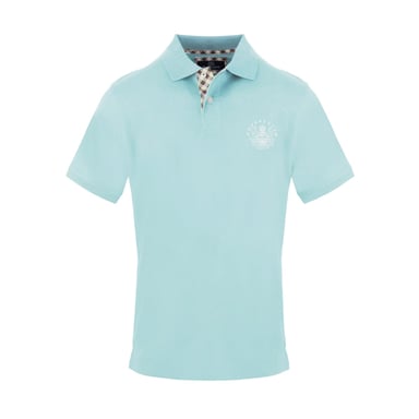 Aquascutum Mens Logo Polo Shirt (Sky Blue)