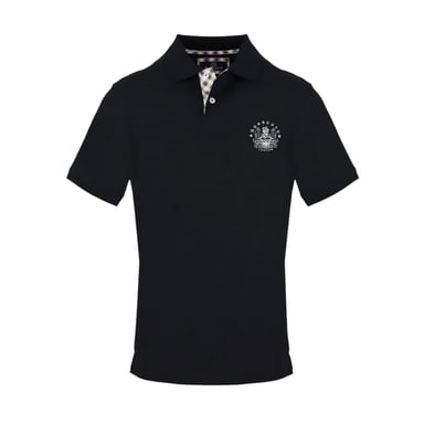 Aquascutum Mens Logo Polo Shirt (Black)