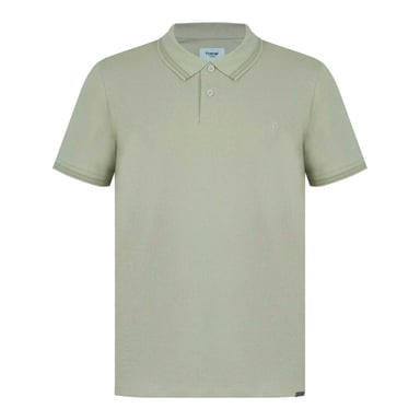 Firetrap Mens Lazer Logo Cotton Polo Shirt (Beige)
