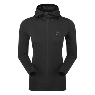 Damer Mjuk Fleece Hel Zip Huvtröja med Tummöjligheter för Vintersvandringar