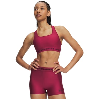 Under Armour Dames/Dames Medium Impact Sportbeha (Claret)