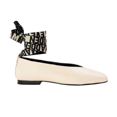 Steve Madden Womens/Ladies Fosse Ankle Tie Pumps (Coco/Milk)