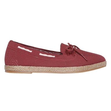 Skechers Womens/Ladies Jute Flat Sandals (Dark Rose)