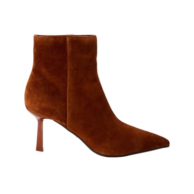 Steve Madden Womens/Ladies Sabine Suede Kitten Heel Ankle Boots (Cognac)