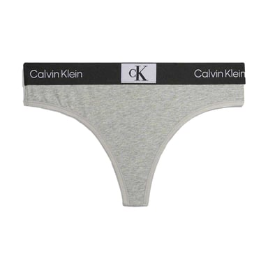 Calvin Klein Womens/Ladies Organic Cotton Thong (Grey Heather Heather)