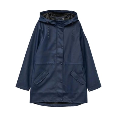 Vero Moda Womens/Ladies Front Pocket Raincoat (Navy)