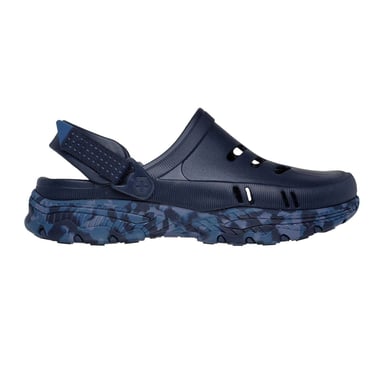 Skechers Mens Creston Foam Plateau Heel Casual Clogs (Navy)