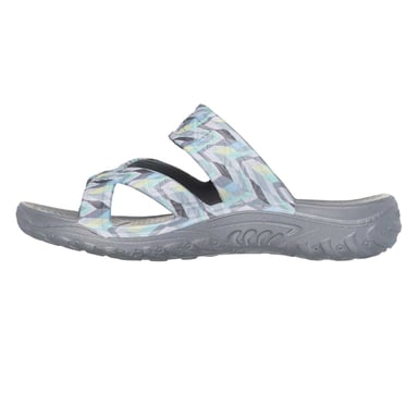 Skechers Womens/Ladies Reggae Zig Zag Sandals (Multicoloured/Grey)