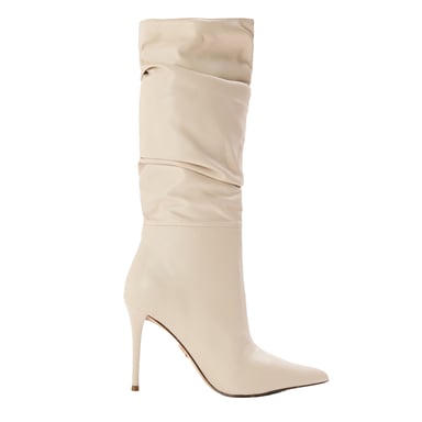 Steve Madden Womens/Ladies Schmooze Stiletto Heel Ankle Boots (Bone)