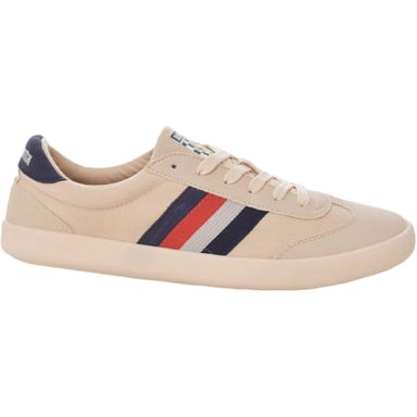 Lambretta Mens Canvas Boat Shoes (Off White/Beige)