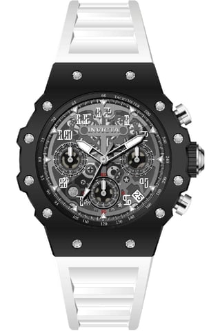 Invicta Racing 69616 Men's Watch - Quartz Movement - Acrylic with Silver Dial - 40 mm