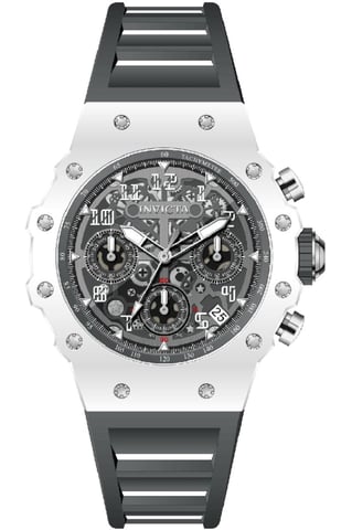 Invicta Racing 69622 Men's Watch - Quartz Movement - Acrylic with Silver Dial - 40 mm