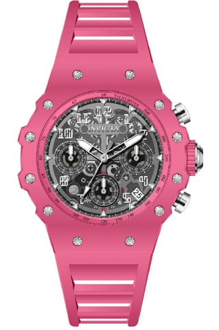 Invicta Racing 69623 Men's Watch - Quartz Movement - Acrylic with Silver Dial - 40 mm