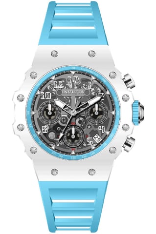 Invicta Racing 69621 Men's Watch - Quartz Movement - Acrylic with Silver Dial - 40 mm