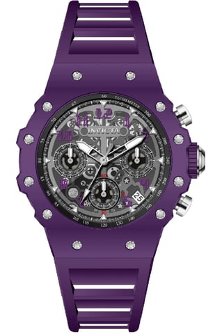 Invicta Racing 69625 Men's Watch - Quartz Movement - Acrylic with Silver Dial - 40 mm