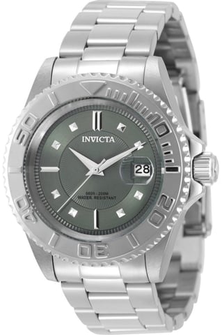 Invicta Pro Diver 49919 Men's Watch - Quartz Movement - Stainless Steel with Green Dial - 40 mm