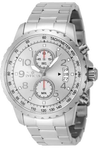 Invicta Specialty 69791 Men's Watch - Quartz Movement - Steel with Silver Dial - 47 mm