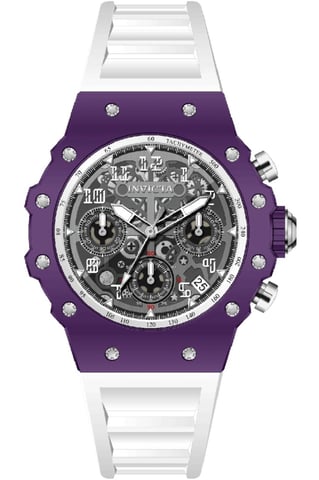 Invicta Racing 69626 Men's Watch - Quartz Movement - Acrylic with Silver Dial - 40 mm