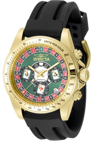 Invicta Speedway 50873 Men's Watch - Quartz Movement - Stainless Steel with Green Dial - 39 mm
