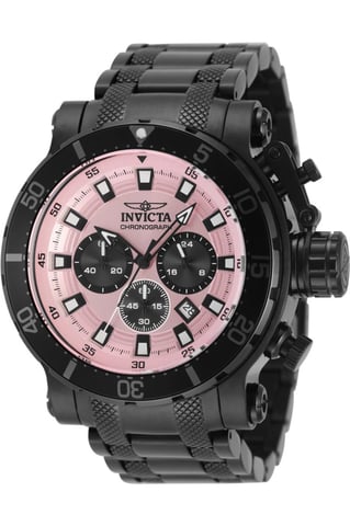 Invicta Coalition Forces 49228 Men's Watch - Quartz Movement - Stainless Steel with Pink Dial - 52 mm