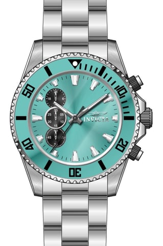 Invicta Pro Diver 51125 Men's Watch - Quartz Movement - Stainless Steel with Blue Dial - 44 mm