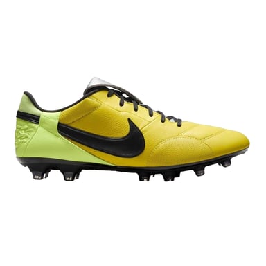 Nike Mens Premier 3 Classic Leather Firm Ground Football Boots (Volt/Black)