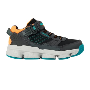 Skechers Childrens/Kids Lunnix Trainers (Charcoal Grey/Black/Orange)
