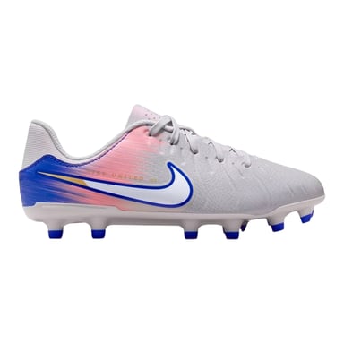 Nike Childrens/Kids Tiempo Legend 10 Firm Ground Football Boots (Grey/Blue)