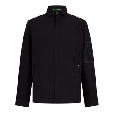 Boss Mens Expedit Oxford Zip Pocket Overshirt (Black)