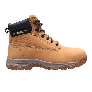 Dunlop Mens Nubuck Steel Toe Cap Safety Boots (Honey)