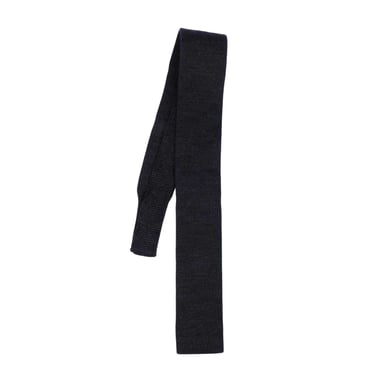 Boss Knitted Wool Skinny Tie (Grey)
