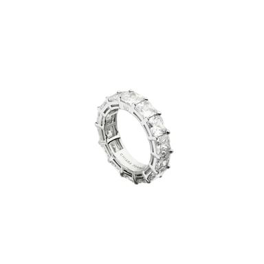 Chiara Ferragni Unisex Adult Polished Wedding Anniversary Band Ring (Crystal)