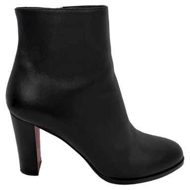 Christian Louboutin Adox 85 Enkellaarsjes in Zwart Leer